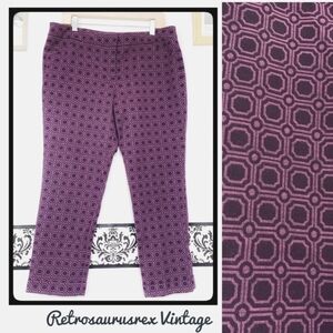 New York & Company Purple Stretch Capris 12